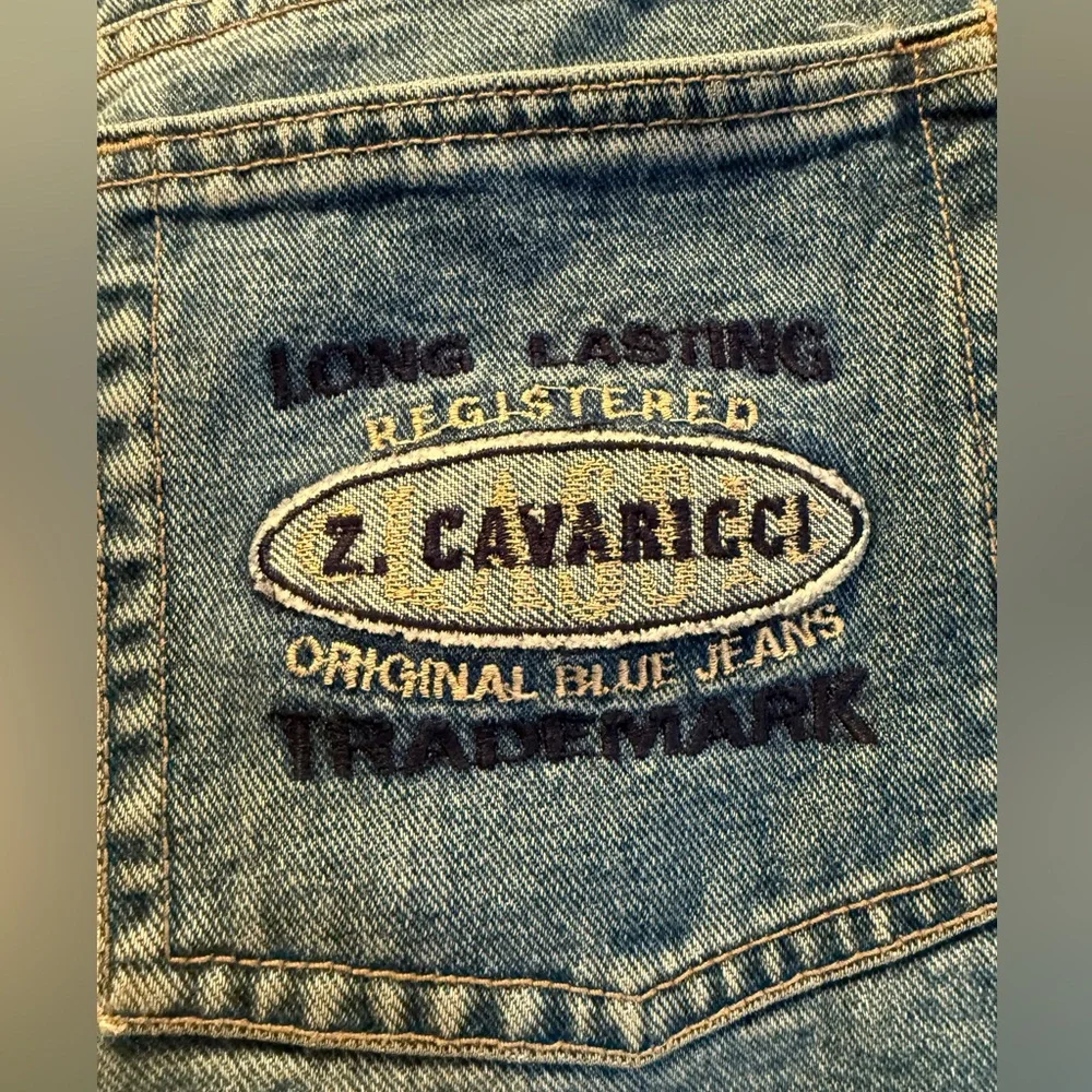 Vintage Z. Cavaricci Embroidered Jean Shorts